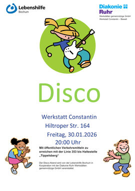 Lust auf Party? Auf zur Disco in der Werkstatt Constantin!