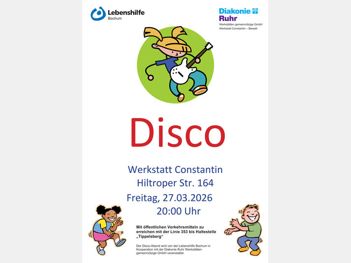 Lust auf Party? Auf zur Disco in der Werkstatt Constantin!