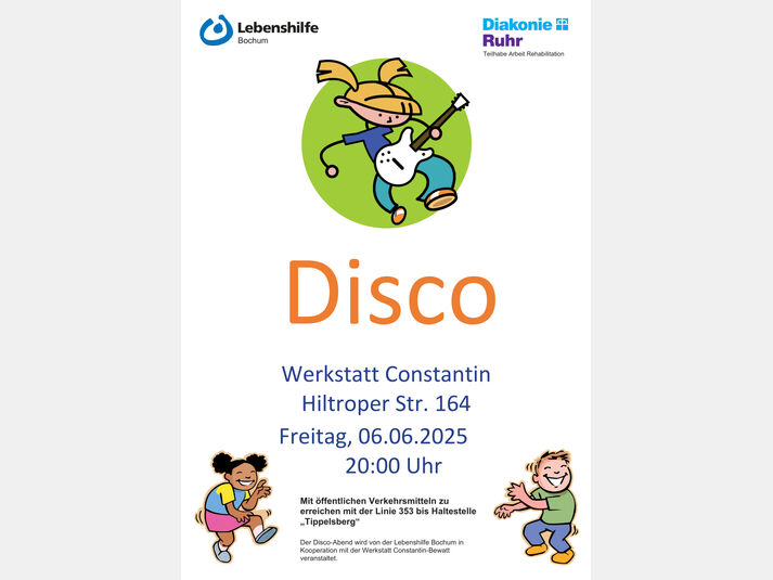 Wir laden herzlich zu unserem Disco-Abend ein!