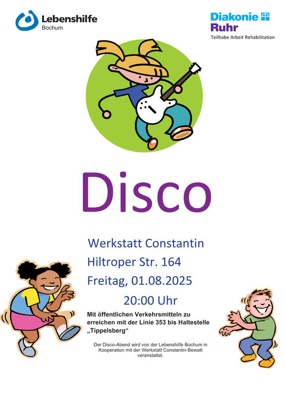 Wir laden herzlich zu unserem Disco-Abend ein!