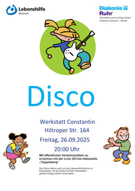 Wir laden herzlich zu unserem Disco-Abend ein!