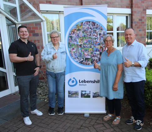 Vorstand (von links): Maik Janoschka, Martina König, Anke Heilmann (stellvertr. Vorsitzende), Jörg Jeliniewski (1. Vorsitzender)